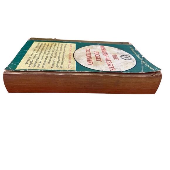 1958 The Mirriam Webster Pocket Dictionary English Language Paperback Book - Picture 8 of 13